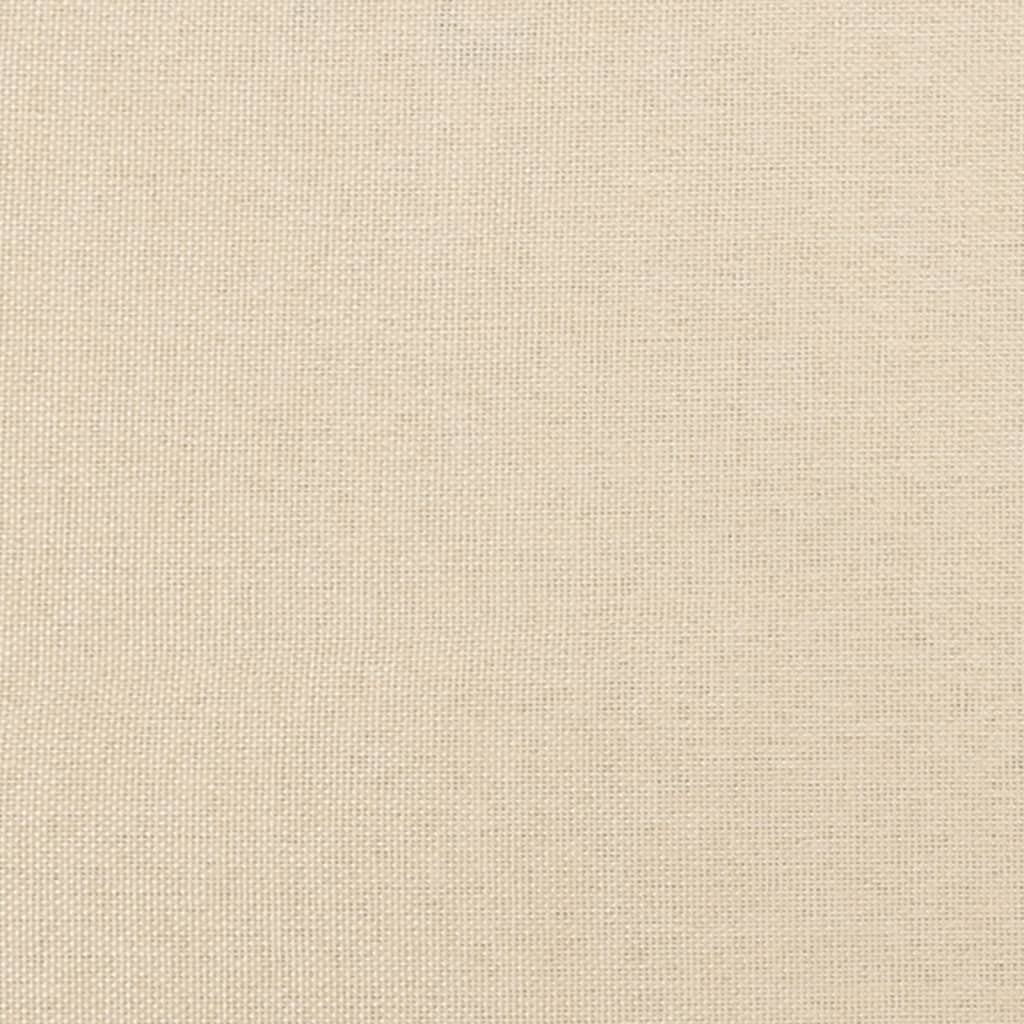 Kopfteil mit Ohren Creme 83x23x78/88 cm Stoff